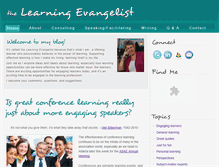 Tablet Screenshot of learningevangelist.com